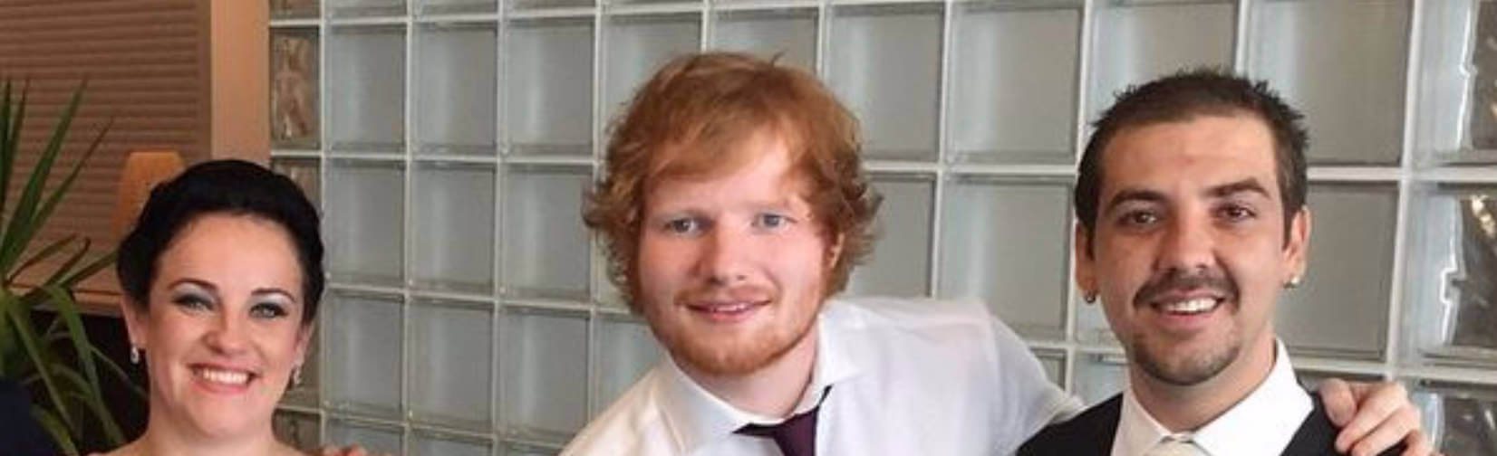 Ed Sheeran Sings at Wedding