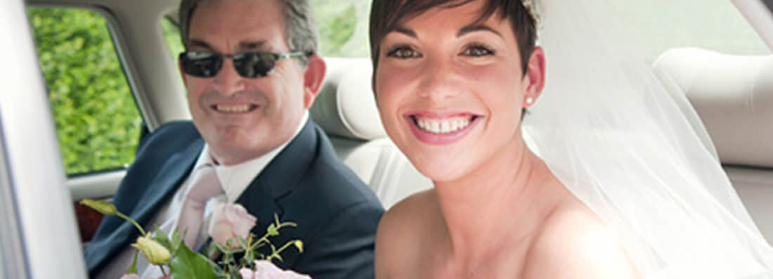 Bride in Car