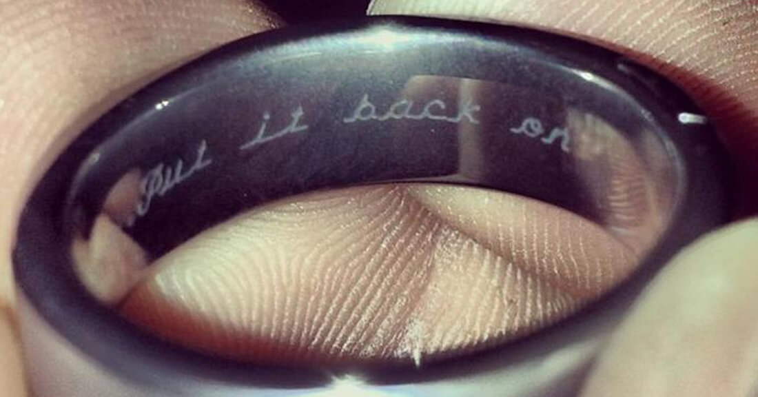 Wedding ring sparks online debate