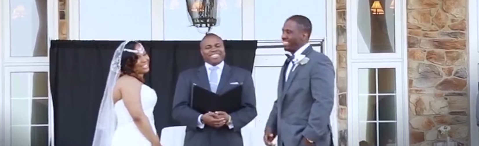 Groom performs his Wedding VOWS as a RAP